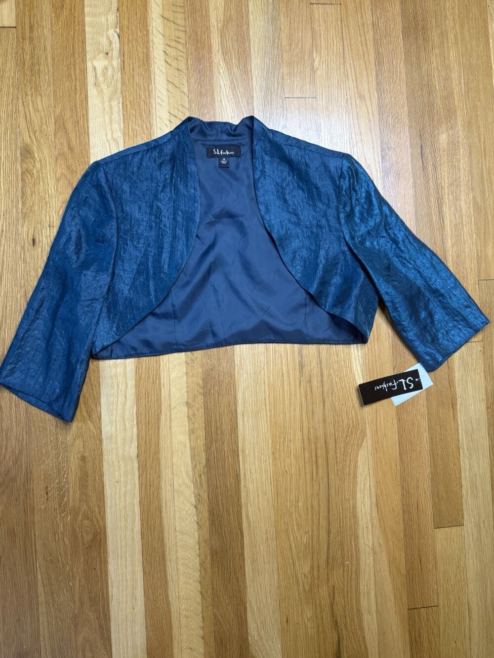 Vintage Bolero Jacket Womens Sz 14 Y2K Whimsigoth Formal Mermaidcore
